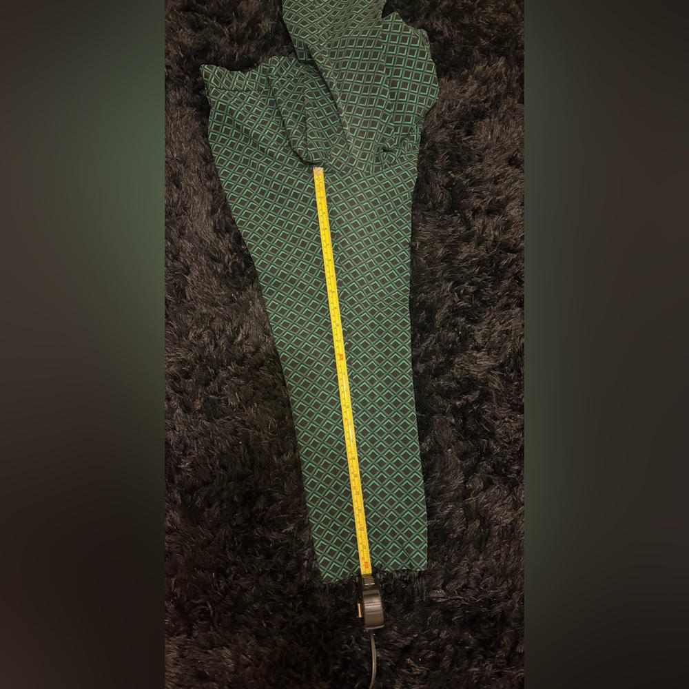 Worthington Black and Green Patterned Ankle Slim Pants - Picture 12 of 12